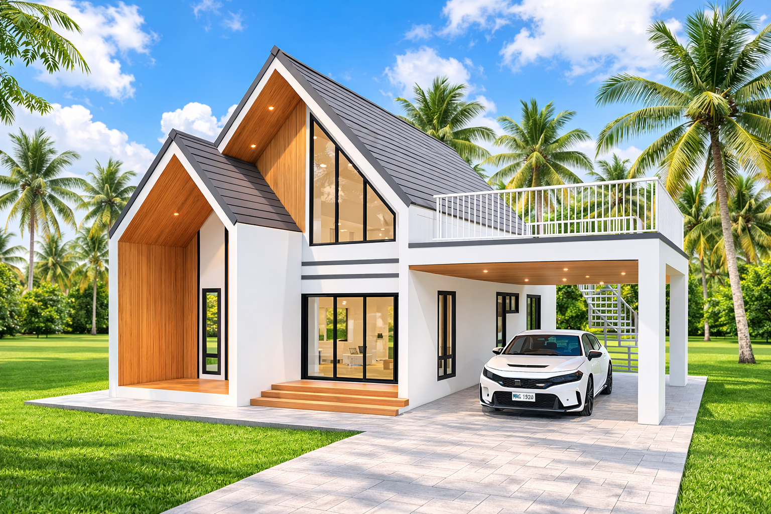 แบบบ้าน 001 บ้านนอร์ดิก 01